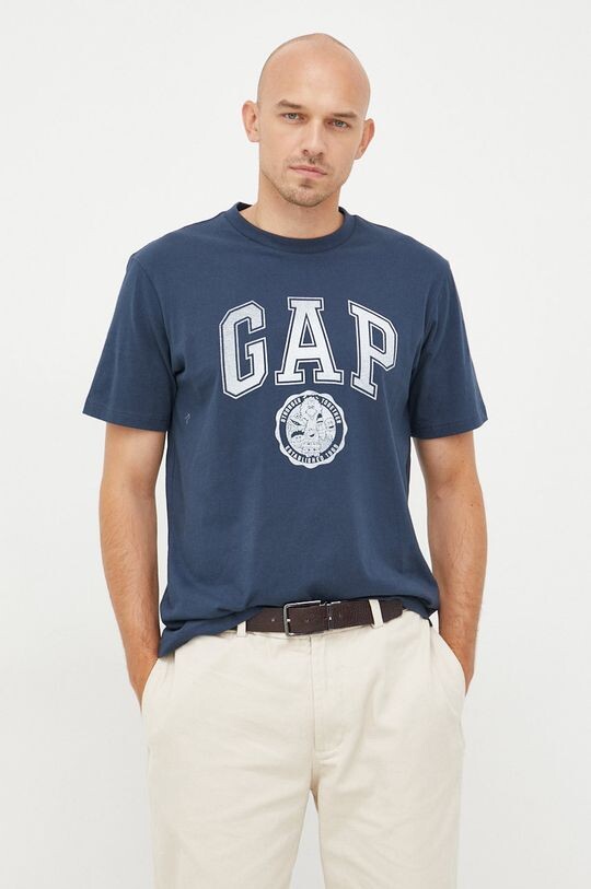 

Футболка GAP из хлопка Gap, темно-синий