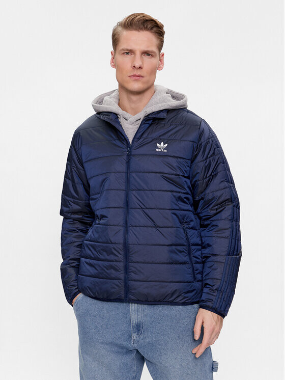 

Пуховик стандартного кроя Adidas, синий