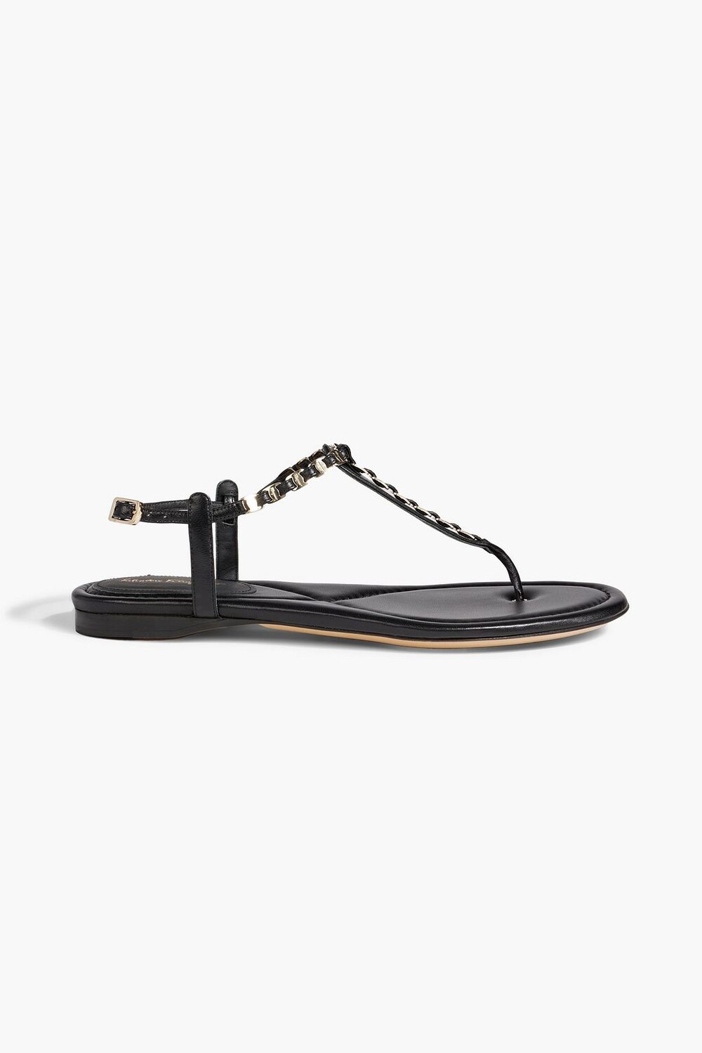 

Кожаные сандалии Tahiti с цепочкой FERRAGAMO, черный