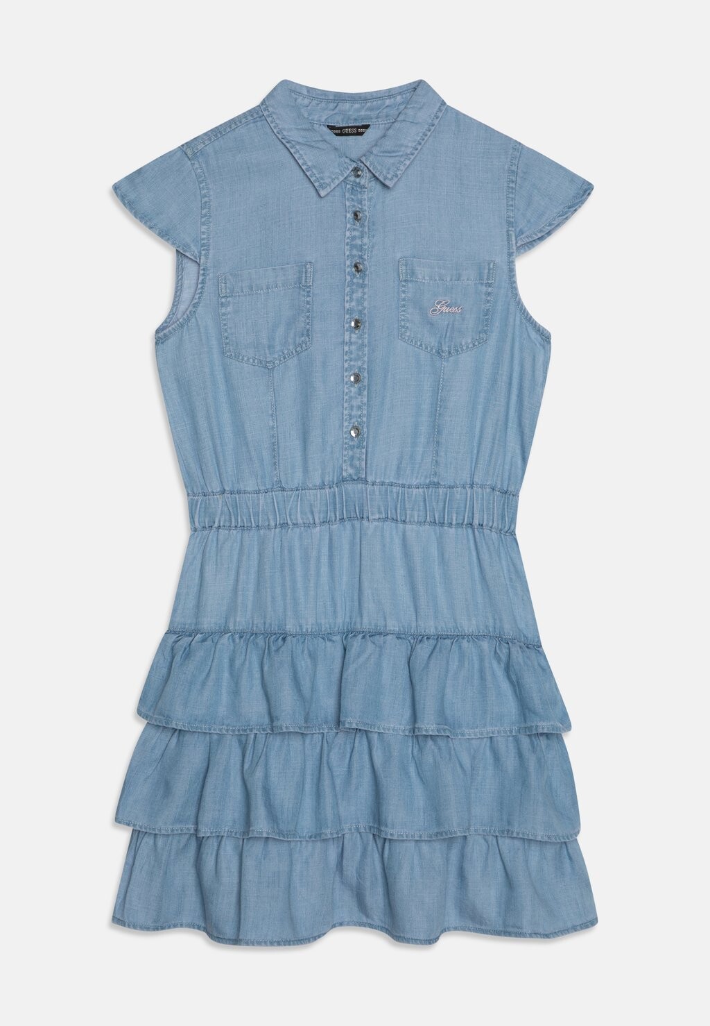 

Платье-рубашка Junior Guess, цвет slubby light blue