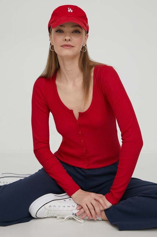 

Компания Холлистер длинный рукав Hollister Co., красный