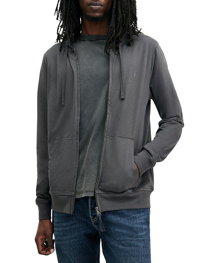 

ALLSAINTS Толстовка с капюшоном на молнии, серый