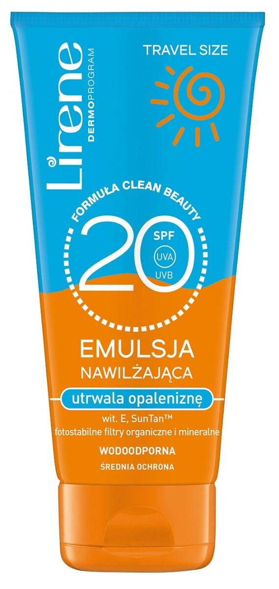 цена Лосьон для загара Lirene Sun Travel SPF20, 90 мл