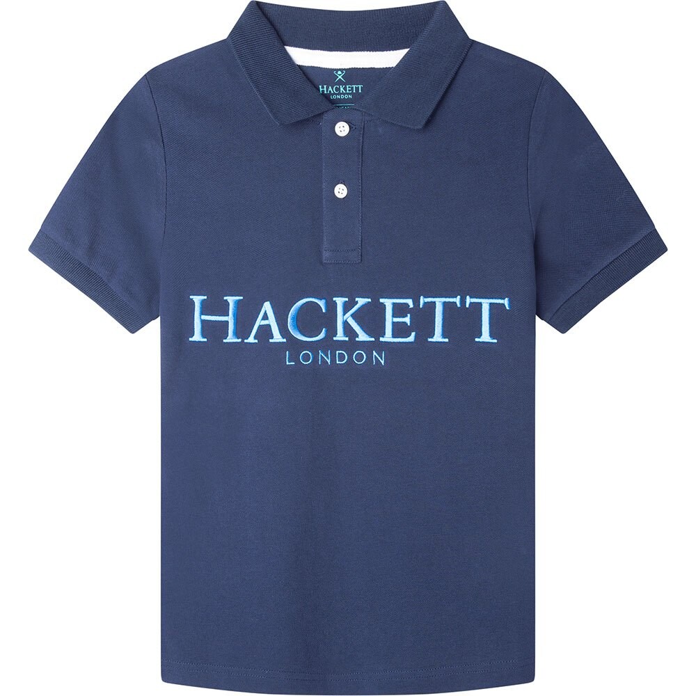 

Поло с коротким рукавом Hackett Logo, синий