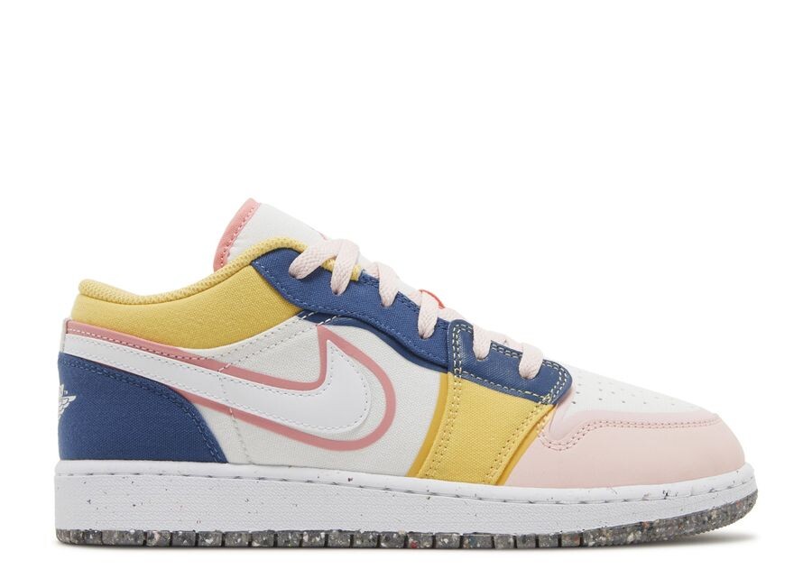 

Кроссовки Air Jordan Air Jordan 1 Low Se Gs 'Multi-Color Canvas', разноцветный