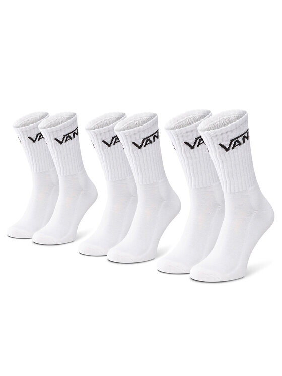 

Комплект из 3 высоких носков унисекс Vans, белый