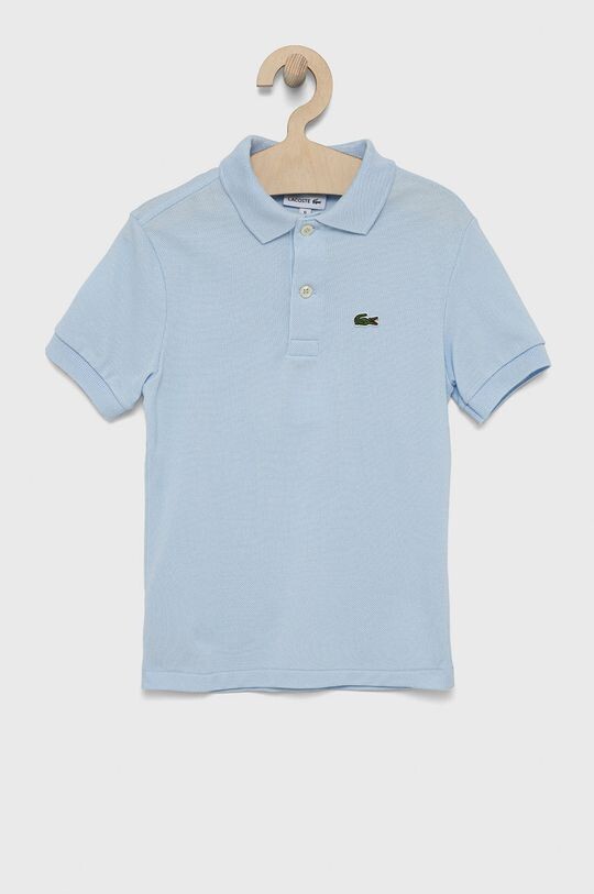 

Детская хлопковая рубашка-поло Lacoste, синий