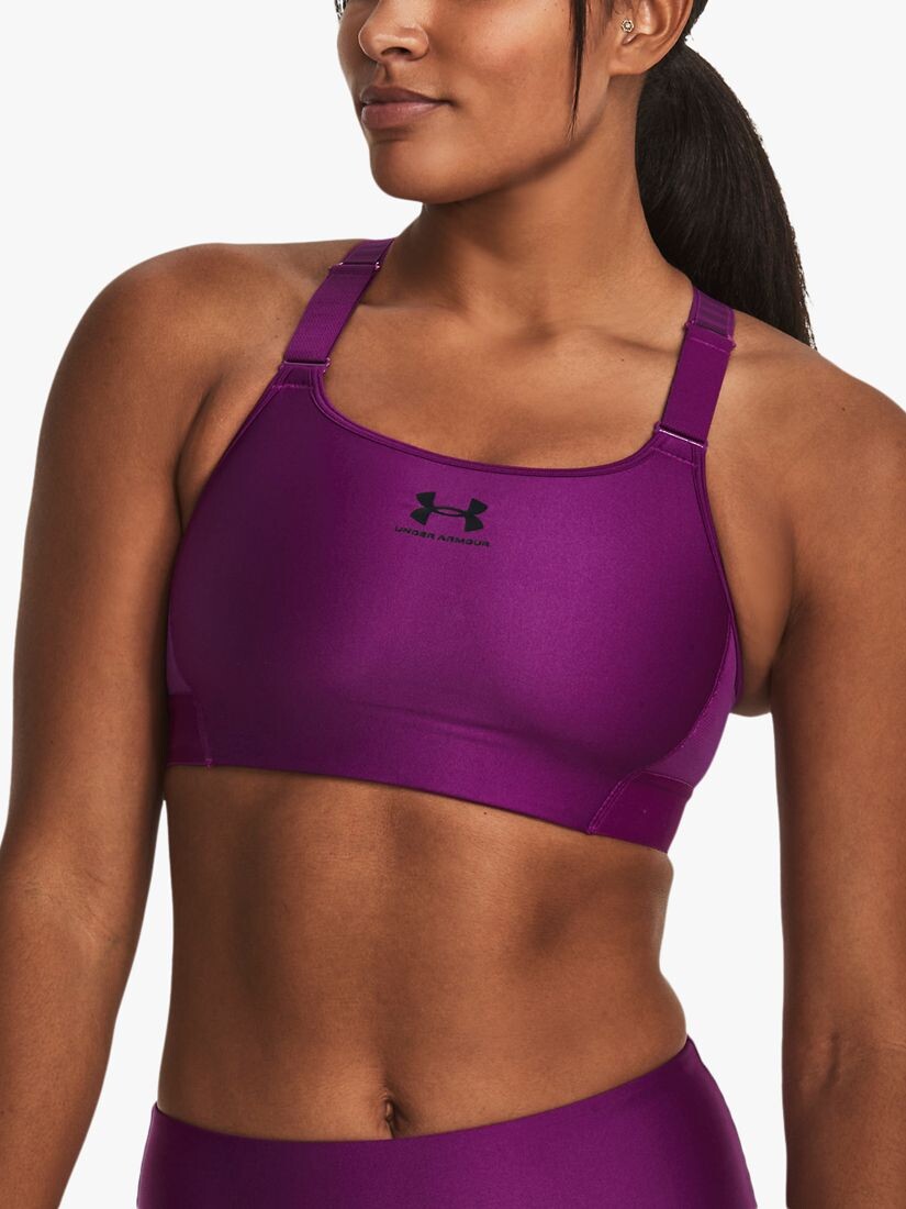 

Спортивный бюстгальтер HeatGear Armor High Under Armour, мистик пурпурный/черный