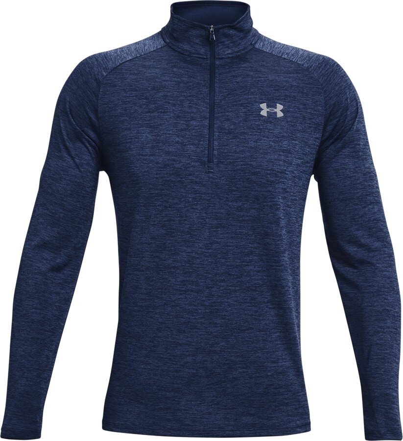 

Рубашка Tech 2.0 с длинными рукавами и молнией до половины, мужская Under Armour, синий