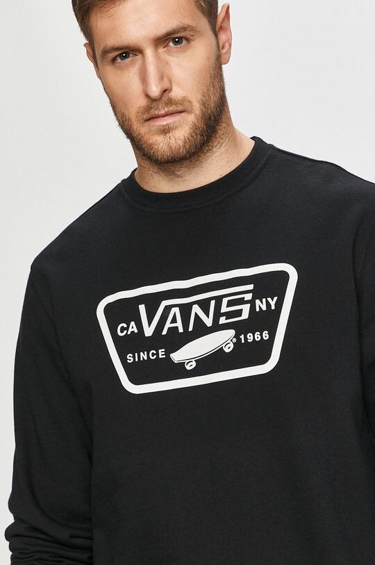 

Хлопковая толстовка Vans, черный