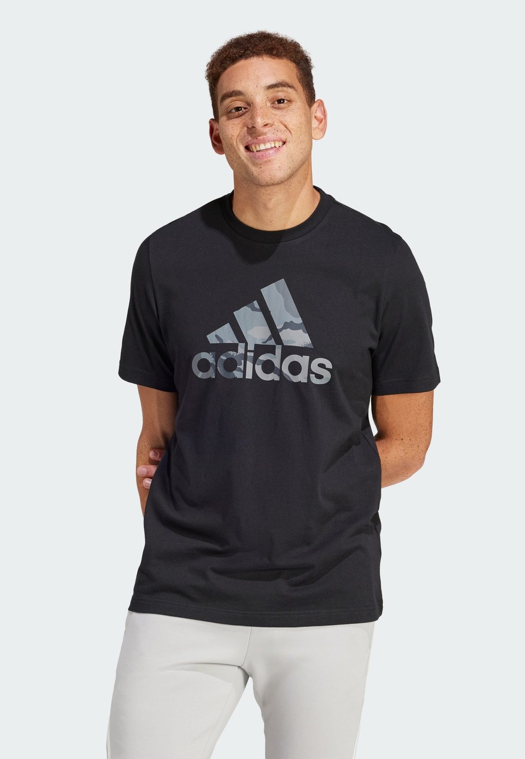 Футболка с принтом M Camo G T adidas Sportswear, черный