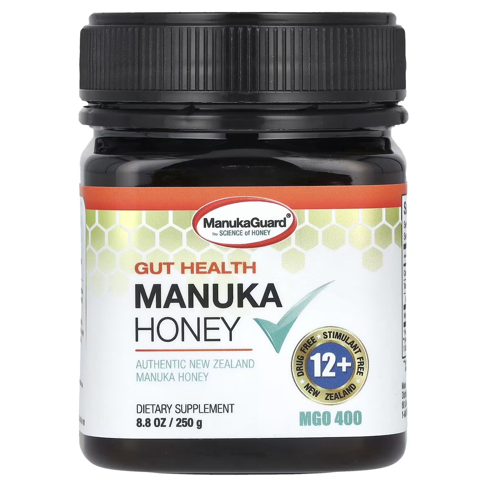 цена Мед ManukaGuard Gut Health Manuka Honey MGO, 250 г
