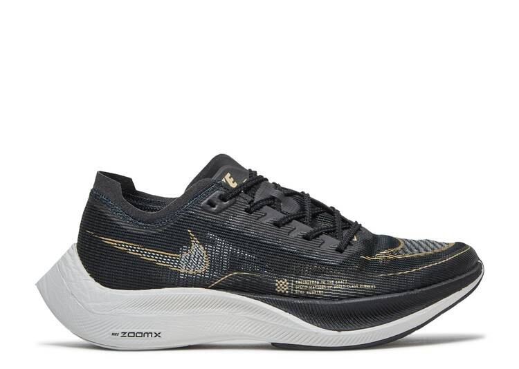 Кроссовки Nike ZOOMX VAPORFLY NEXT% 2 'BLACK METALLIC GOLD COIN', черный кроссовки nike wmns zoomx vaporfly next% 2 black metallic gold coin черный