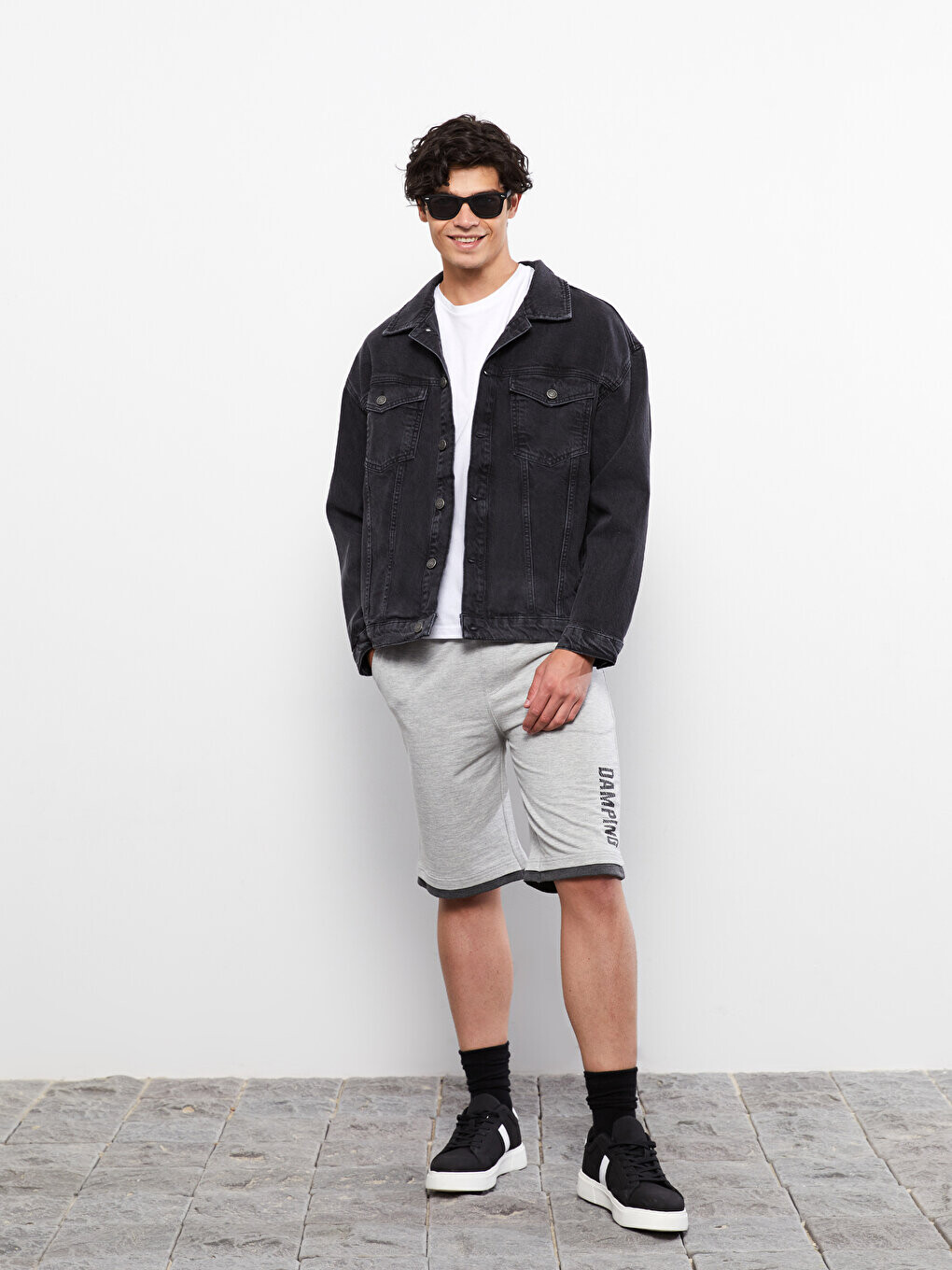 

Мужские шорты стандартного кроя LCW Casual, серый меланж