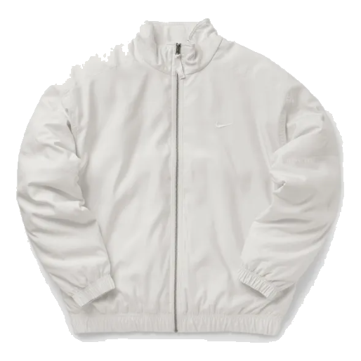 Куртка Nike Solo Swoosh Satin Bomber 'Phantom White', белый