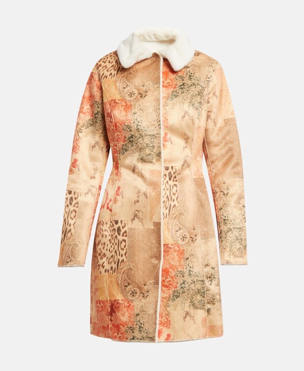 

Двустороннее пальто Guess, кэмел