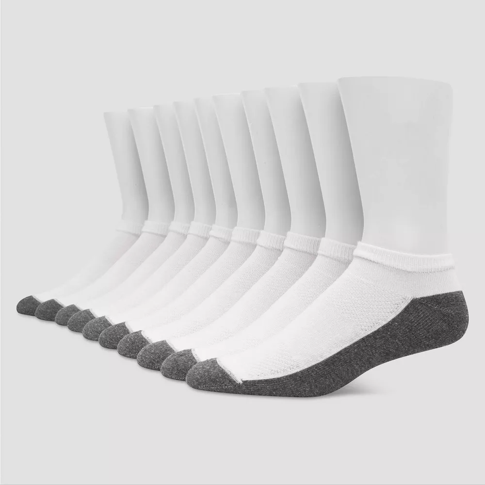 

Мужские носки Hanes Premium Low Cut 10 шт., цвет White