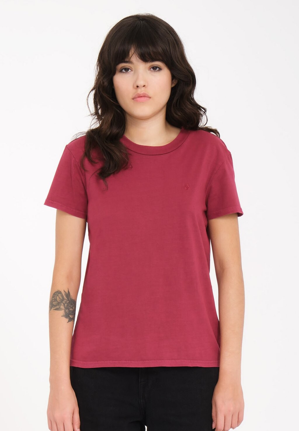 

Базовая футболка Solid Stone Emb Volcom, цвет wine