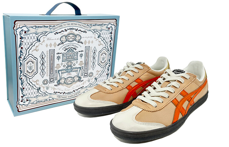 

Кроссовки Onitsuka Tiger Tokuten Skateboarding Shoes Unisex Low-top White/brown/orange, хаки