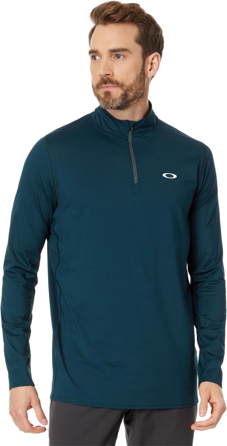 

Пуловер на молнии 1/4 Gravity Range Oakley, цвет Oil Blue Heather