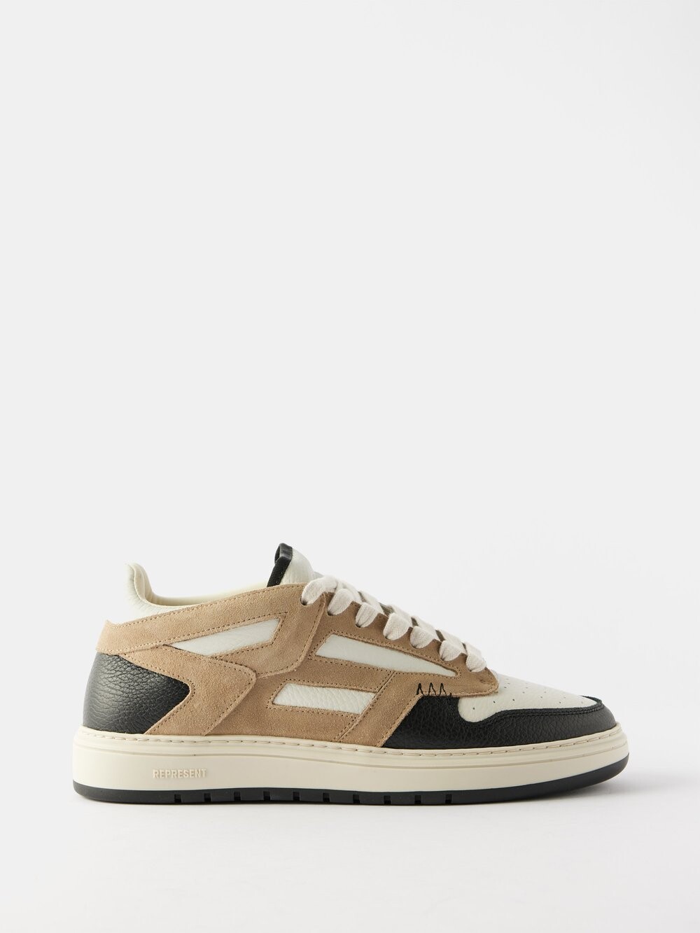 

Кроссовки reptor из кожи и замши Represent, черный