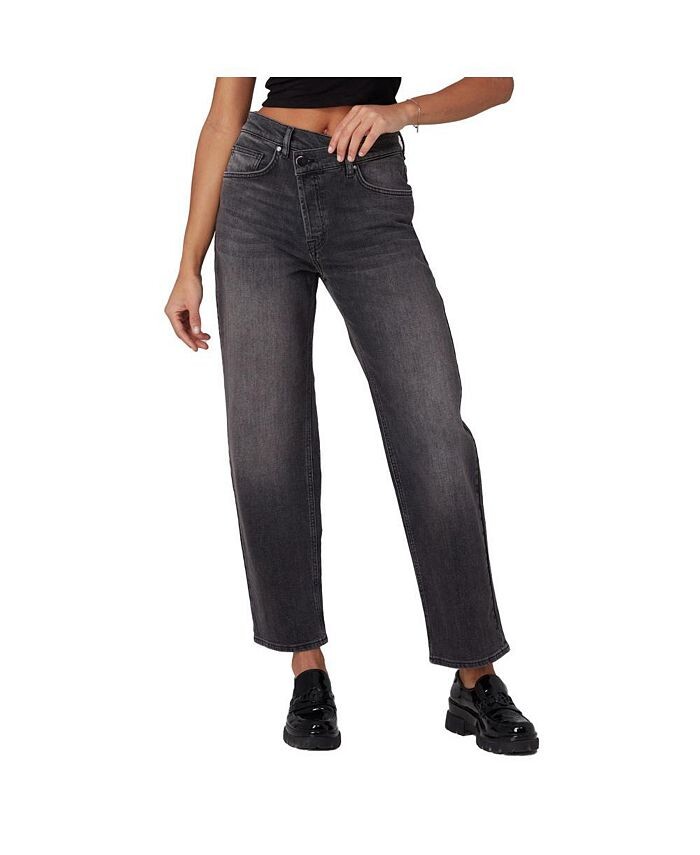 

Женские джинсы-перекрестки с высокой посадкой BAKER-IA Lola Jeans, серый