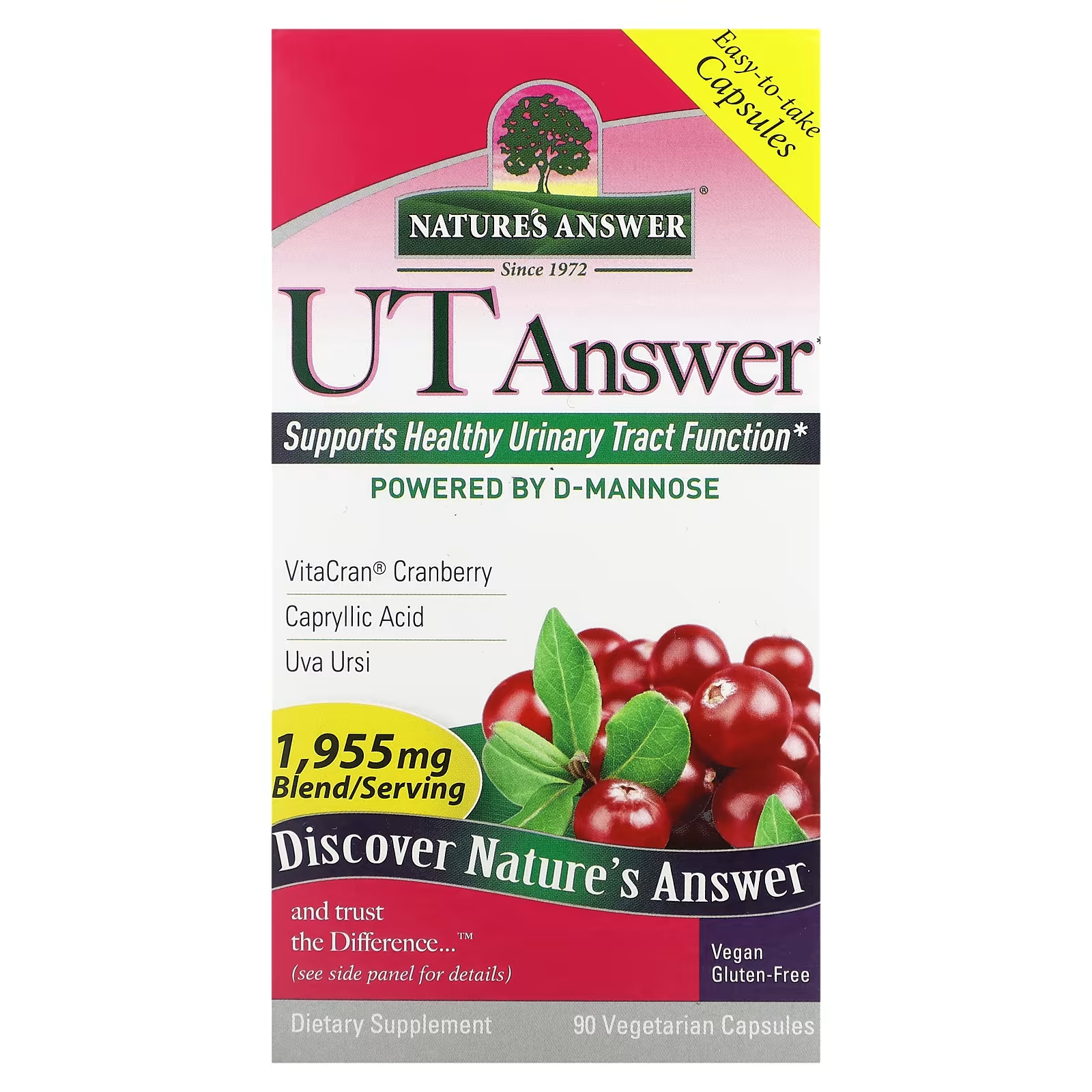 Добавка Nature's Answer UT Answer 1955 мг, 90 капсул