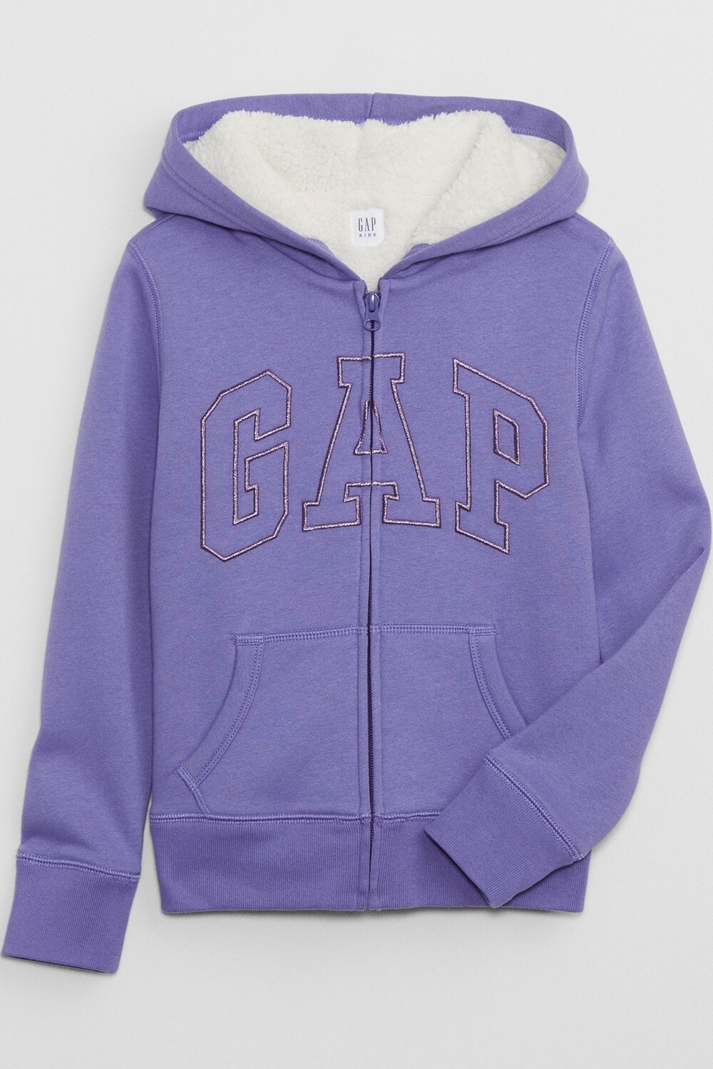 

Толстовка с логотипом и застежкой-молнией Gap, фиолетовый
