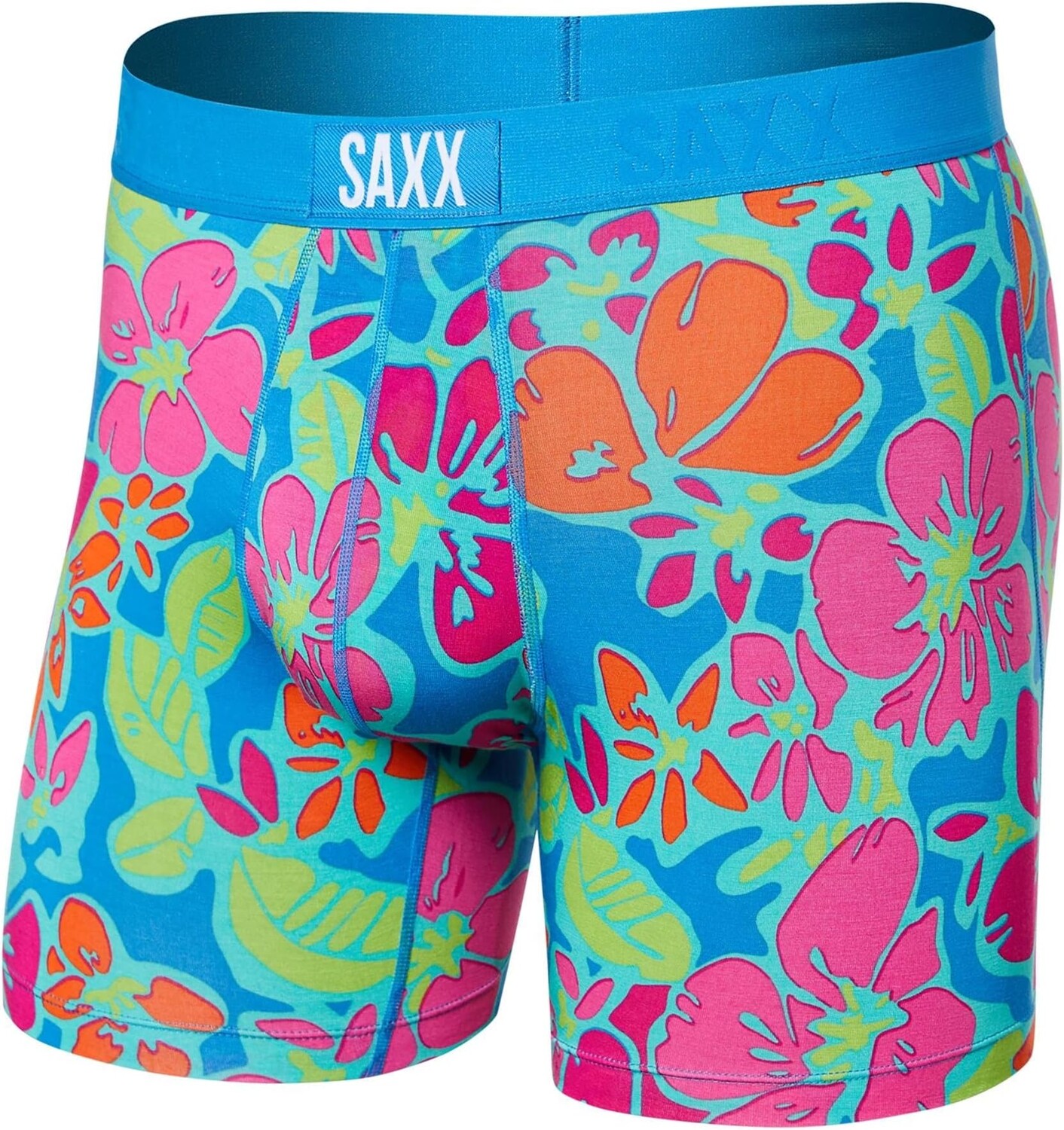 

Трусы-боксеры Vibe Super Soft Boxer SAXX UNDERWEAR, цвет Island Soul/Multi