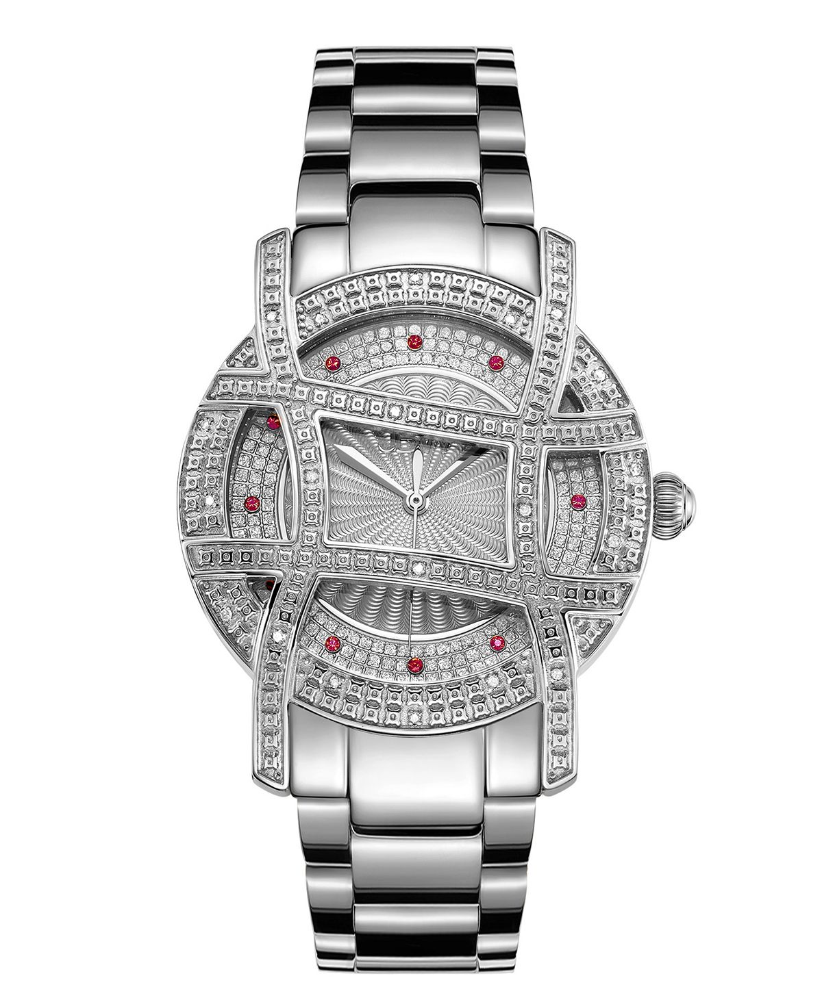 Женские часы Olympia серебристого цвета из нержавеющей стали, 38 мм Jbw женские часы cristal из нержавеющей стали серебристого цвета 28 мм jbw