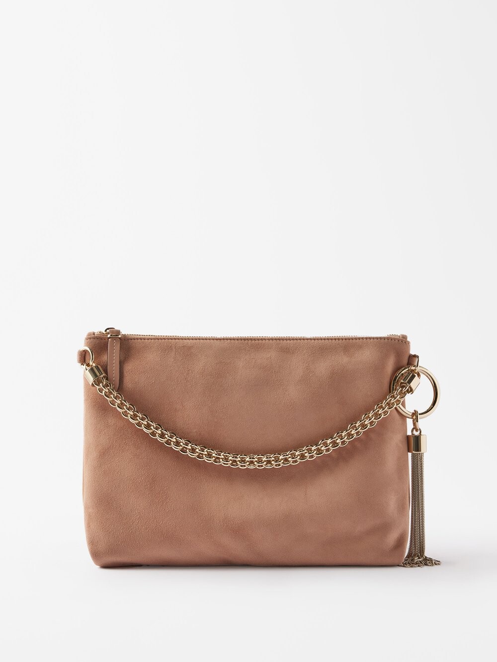 

Замшевая клатч callie Jimmy Choo, розовый