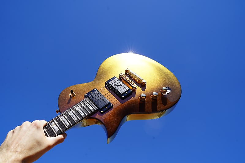 Электрогитара ESP LTD EC-1000 Gold Andromeda Left Handed 6-String Electric Guitar электрогитара esp ltd ec 1000 electric guitar set neck gold andromeda w esp form fit case 2023