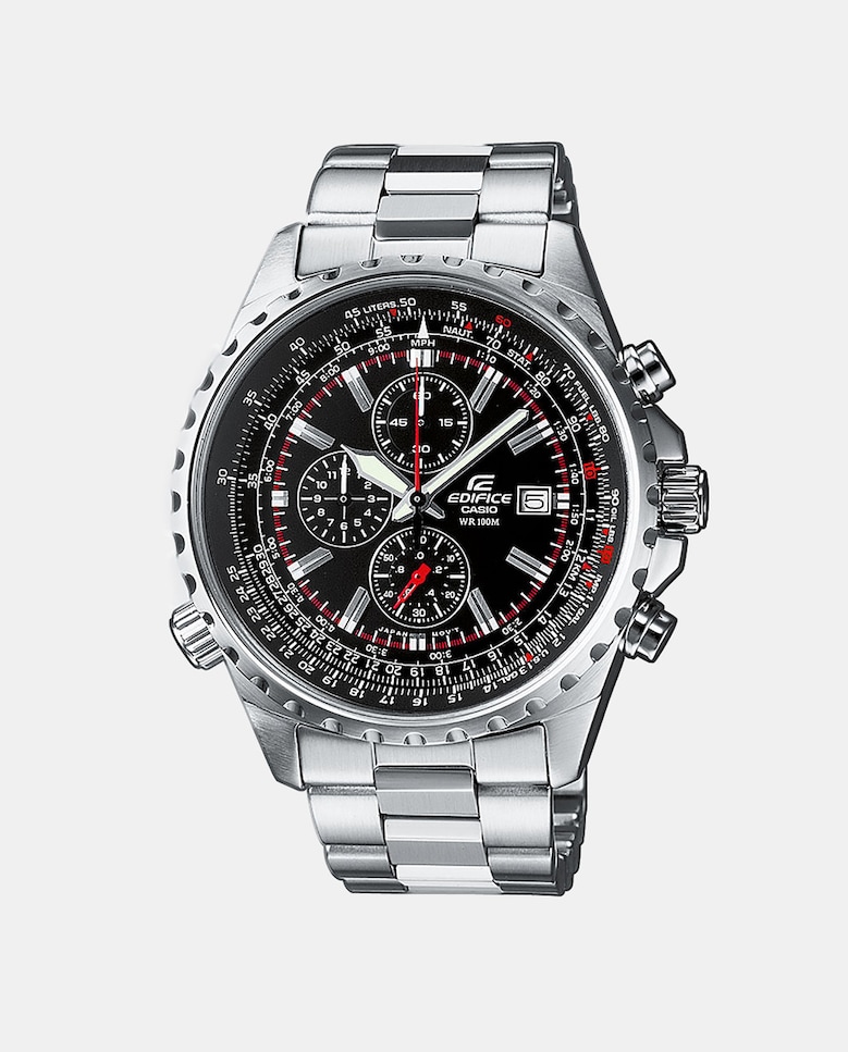 Edifice EF-527D-1AVEF стальные мужские часы Casio, серебро наручные часы casio edifice ef 527d 1avef черный серебряный