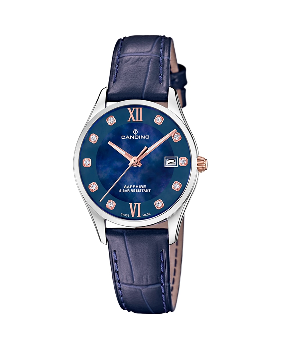 C4731/2 Женские часы Newness из синей кожи Candino, синий наручные часы candino c4696 1