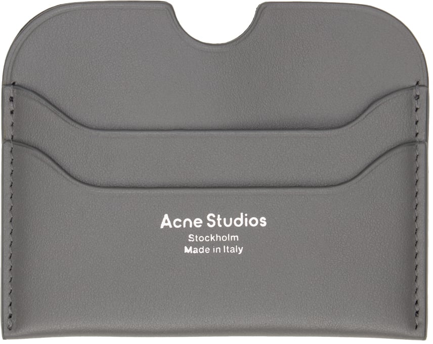 

Серая визитница с логотипом Acne Studios