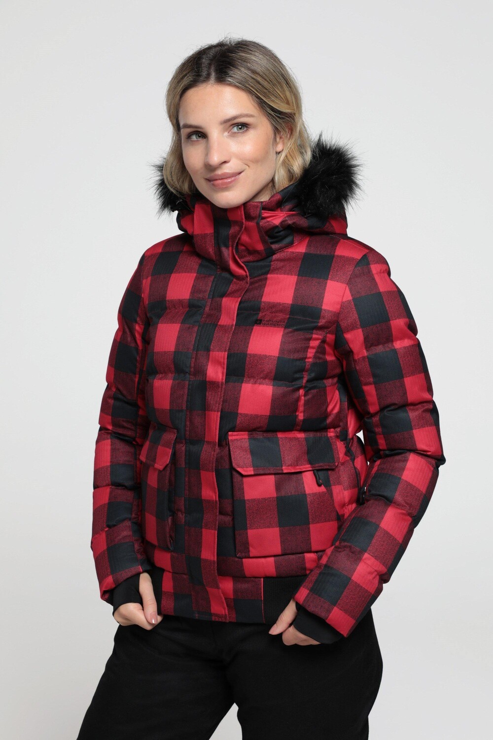 

Лыжная куртка Distance из переработанного материала, утепленное пальто на молнии Mountain Warehouse, красный