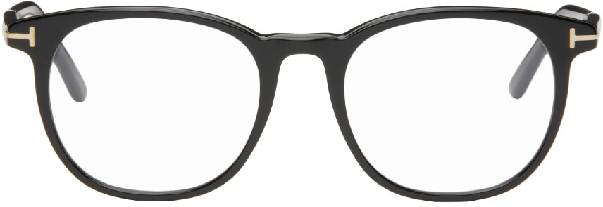 

Черные синие блоки Мягкие круглые блестящие очки TOM FORD