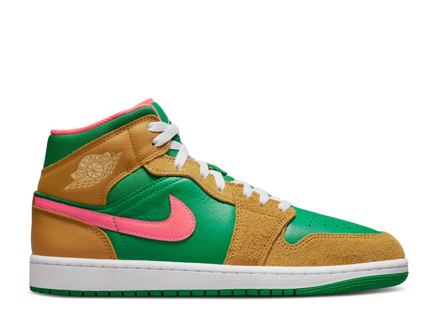 

Кроссовки Air Jordan Air Jordan 1 Mid Se 'Wheat Watermelon', коричневый
