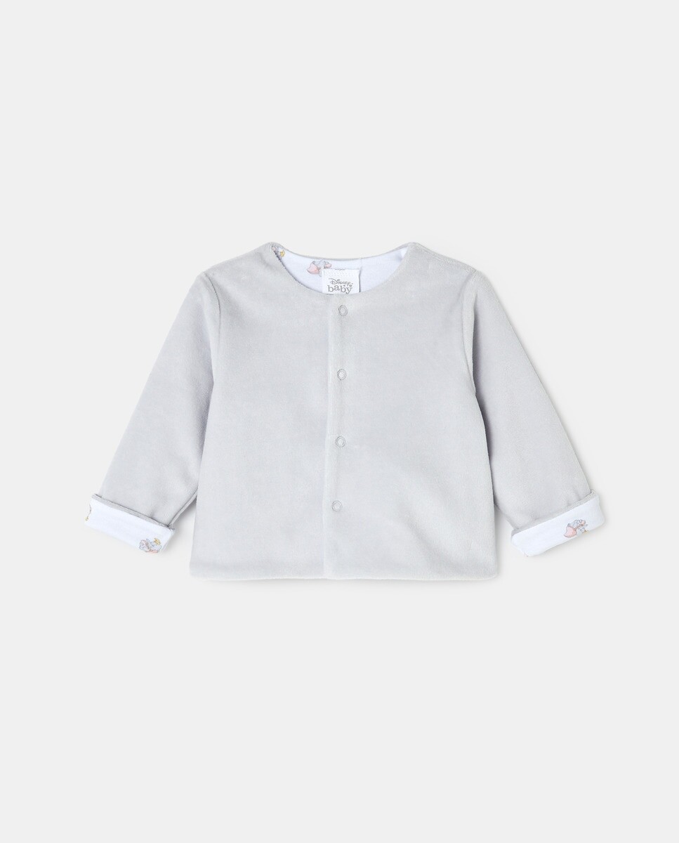 

Двусторонняя велюровая куртка Dumbo Cotton Juice, серый