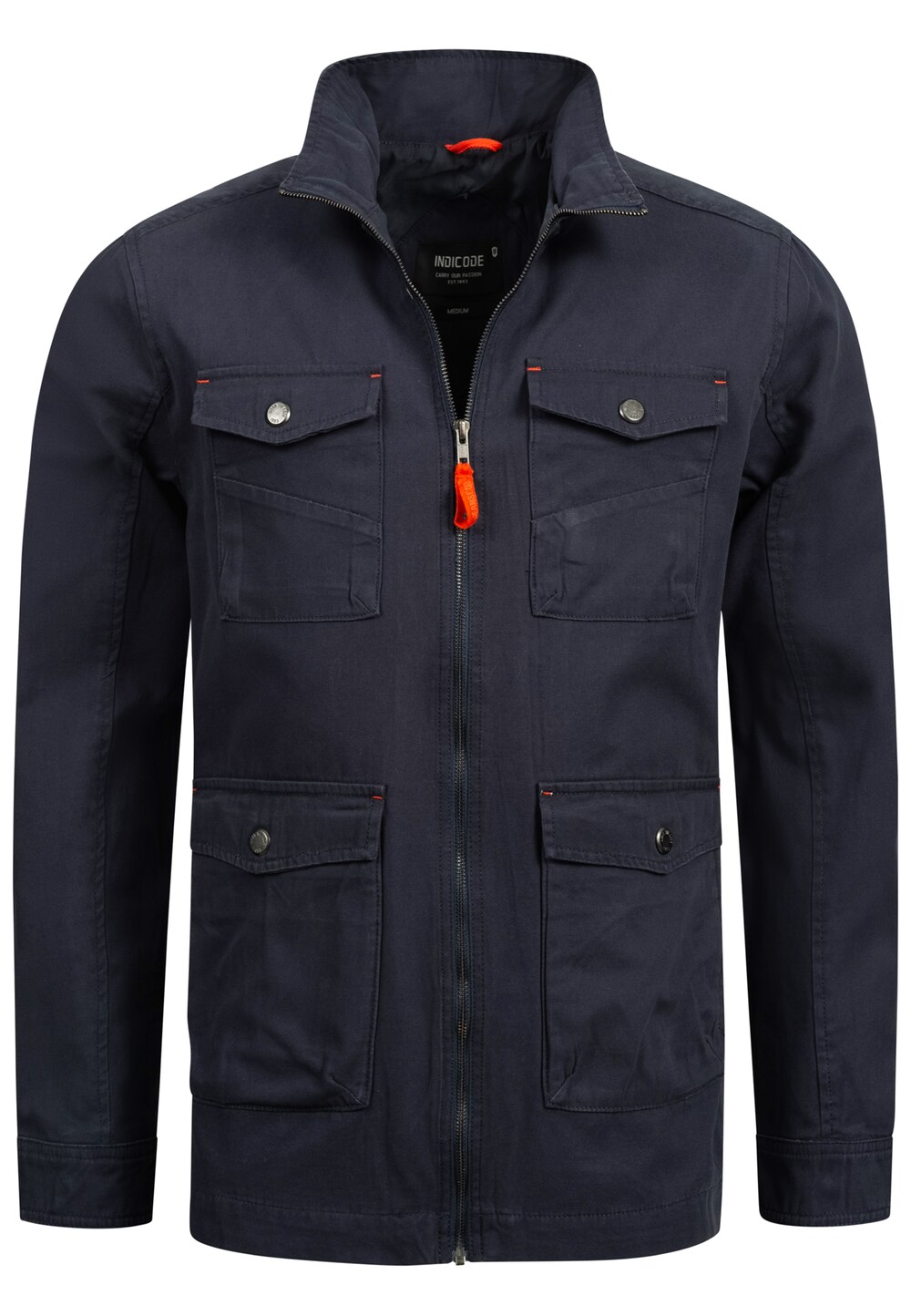 Межсезонная куртка INDICODE JEANS Simeon, темно-синий межсезонная куртка indicode jeans темно синий