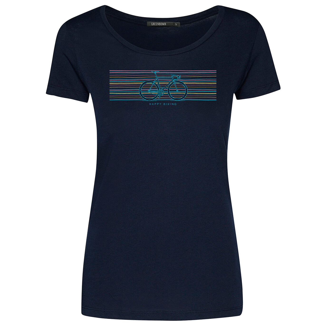 

Футболка Greenbomb Women's Bike Fun Loves s, темно синий