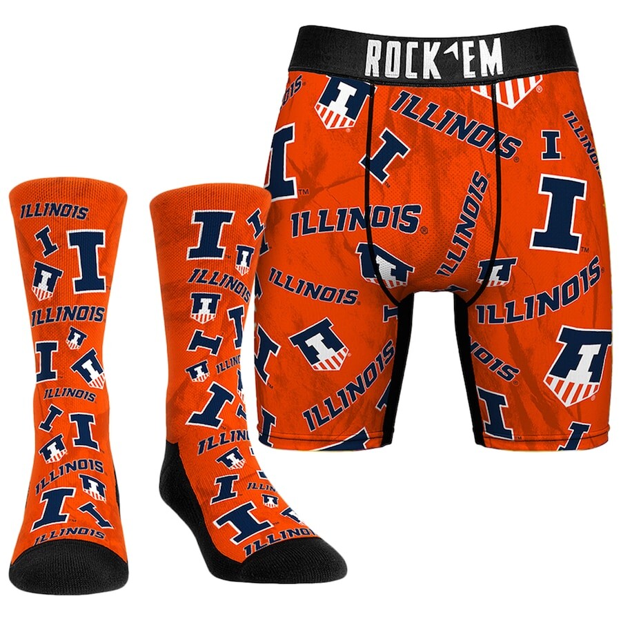

Носки Rock Em Socks Illinois Fighting Illini