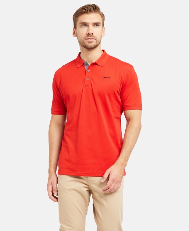 

Функциональная рубашка-поло DKNY, красный