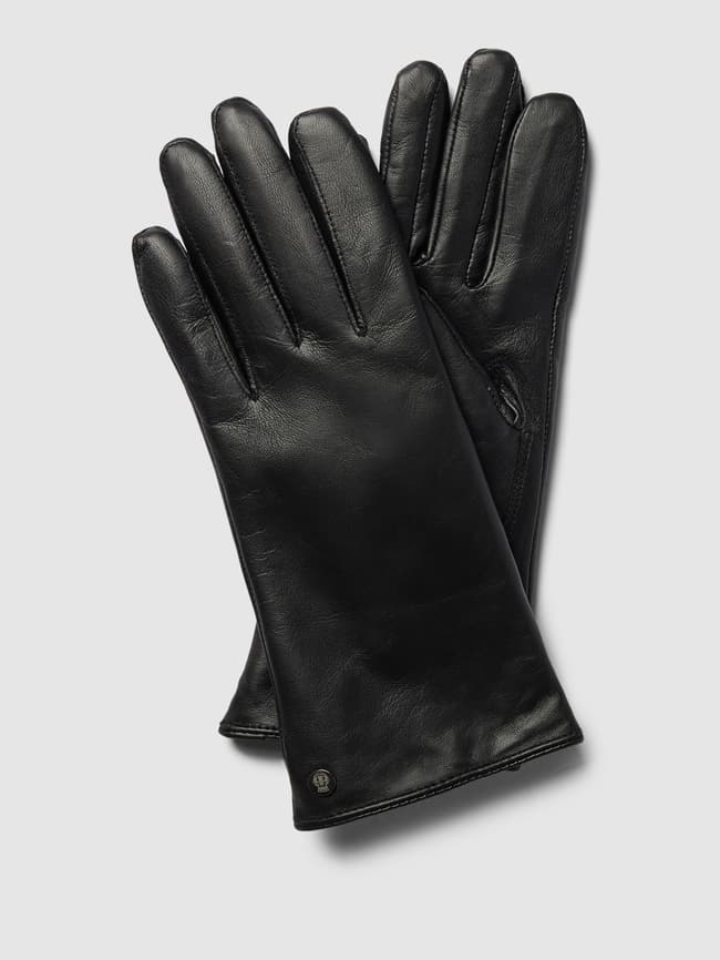 цена Кожаные перчатки из натуральной кожи Roeckl, черный