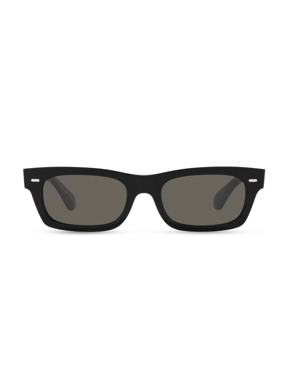 Прямоугольные однотонные солнцезащитные очки Kasdan 48MM Oliver Peoples, черный