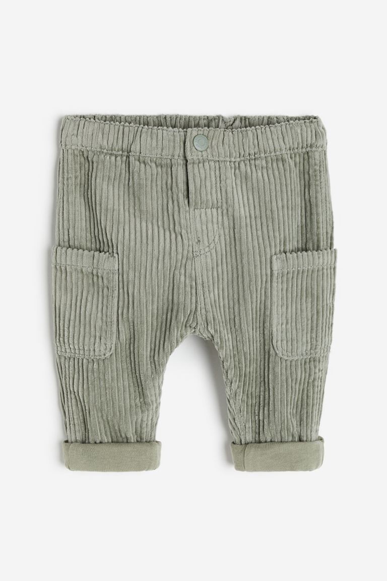 

Хлопковые вельветовые брюки H&M