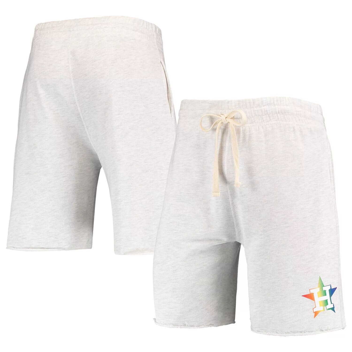 

Мужские шорты Concepts Sport Oatmeal Houston Astros Mainstream с логотипом Terry Tri-Blend