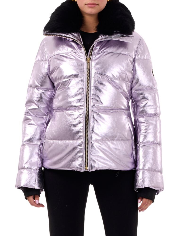 

Куртка Apres Ski с отделкой из овчины металлик Gorski, цвет Lilac Black