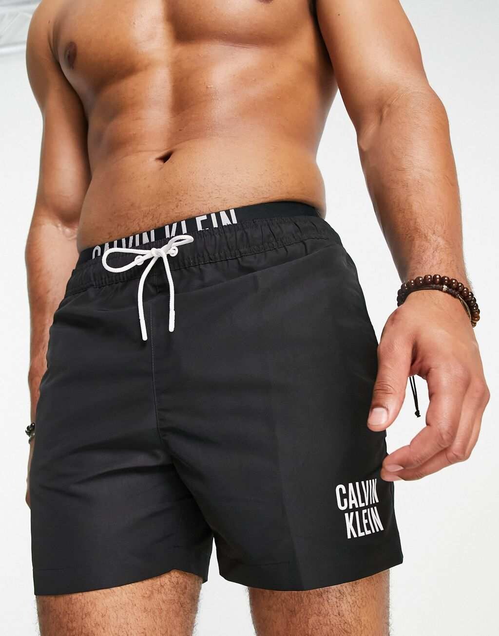 

Черные шорты для плавания с логотипом Calvin Klein