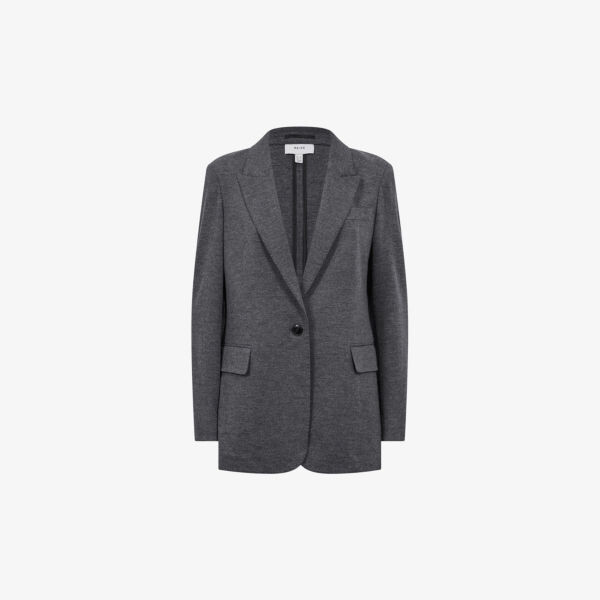 

Однобортный шерстяной пиджак Amalie Reiss, цвет charcoal
